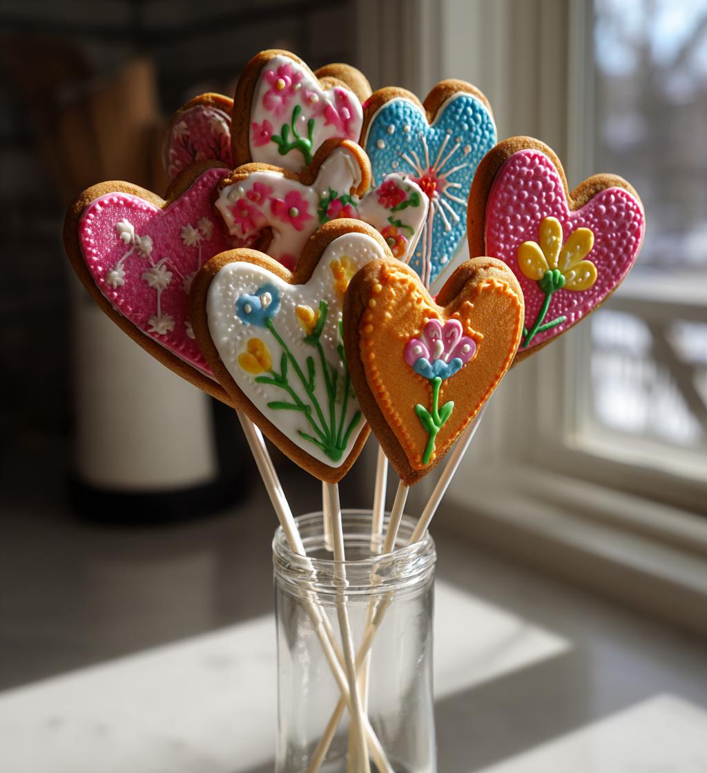 valentine cookie bouquets