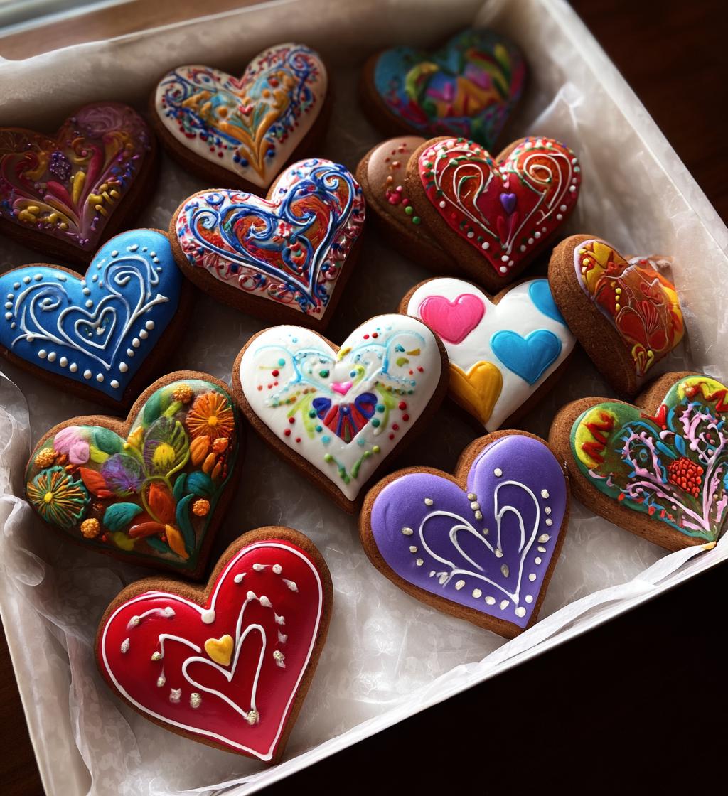 valentine cookie boxes