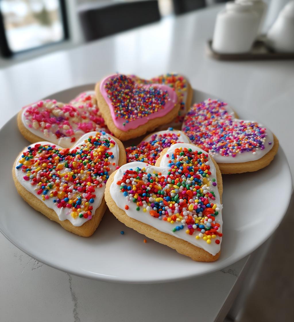 valentine cookies aesthetic