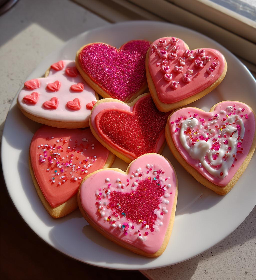 valentine cookies decorated ideas easy