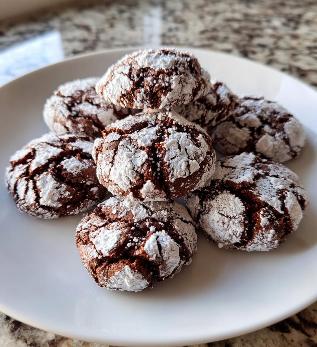 valentine crinkle cookies