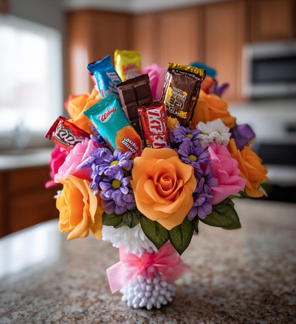 candy bouquet valentines day