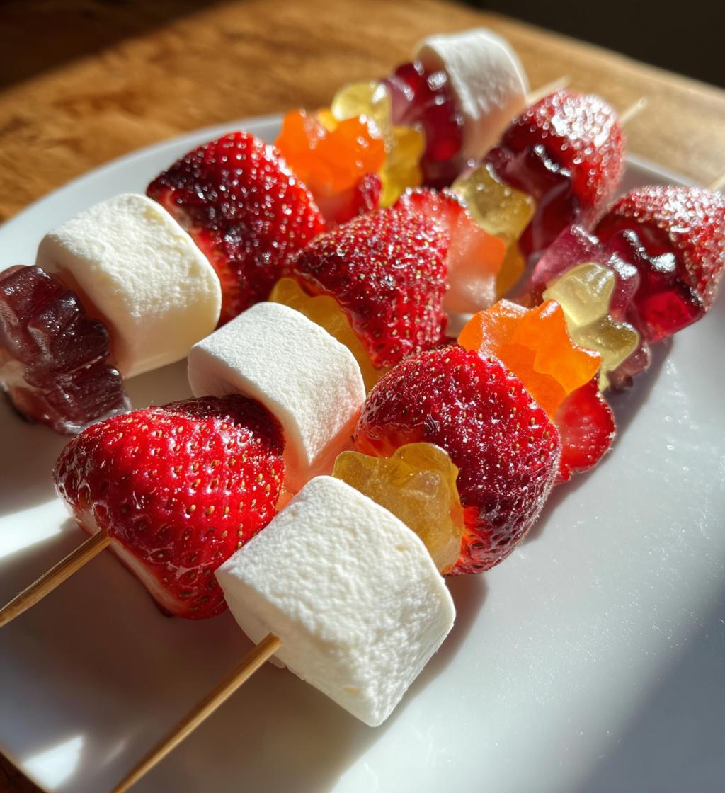 candy kabobs valentines
