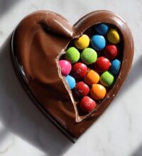 chocolate breakable heart valentines day