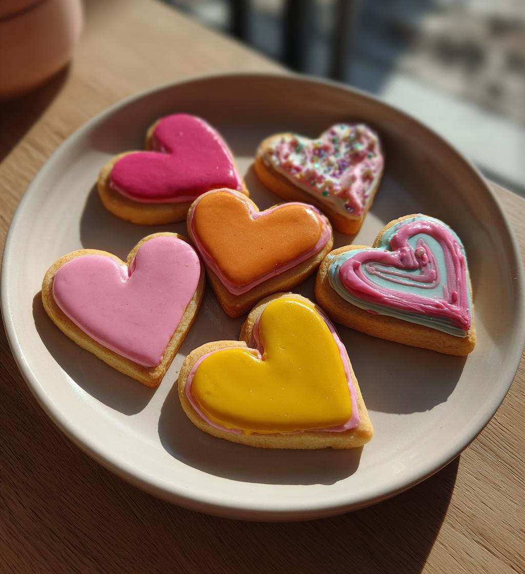 cute valentines cookies
