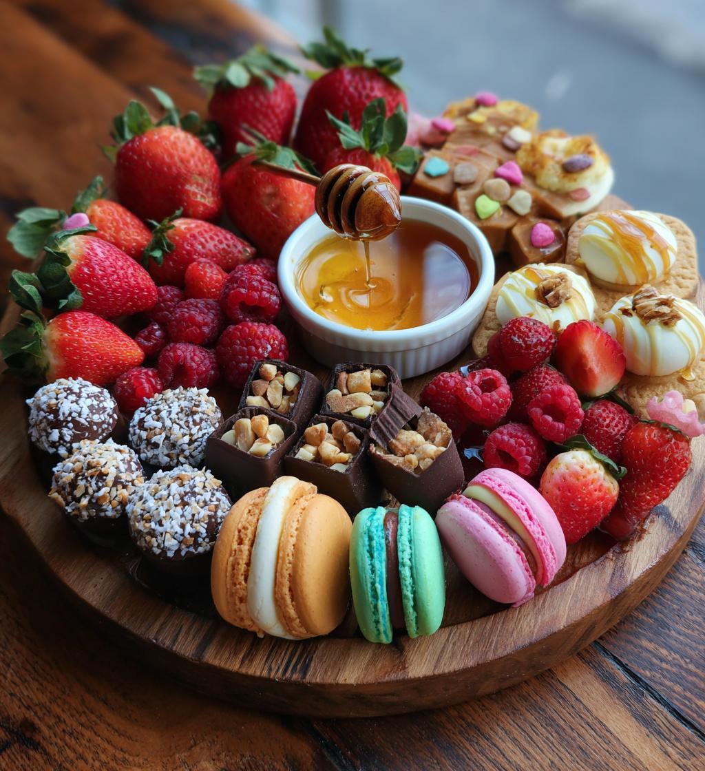 dessert board platter valentines