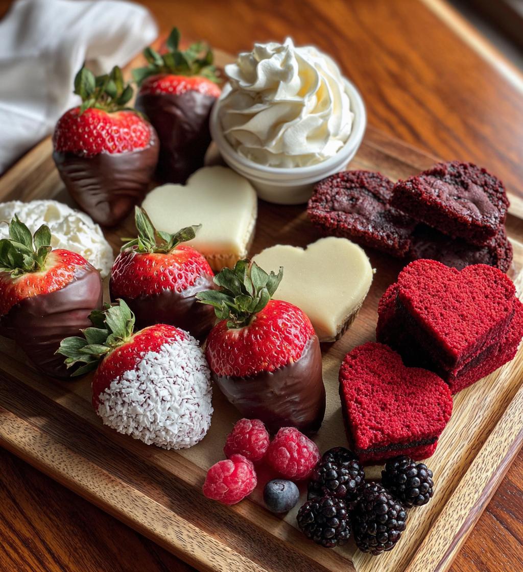 dessert board valentines day