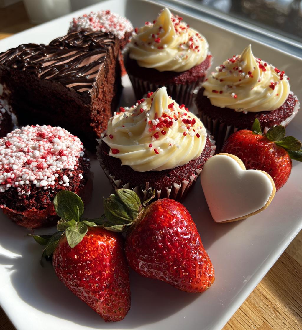dessert table valentines day