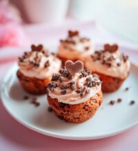 dog-friendly valentines day cupcakes