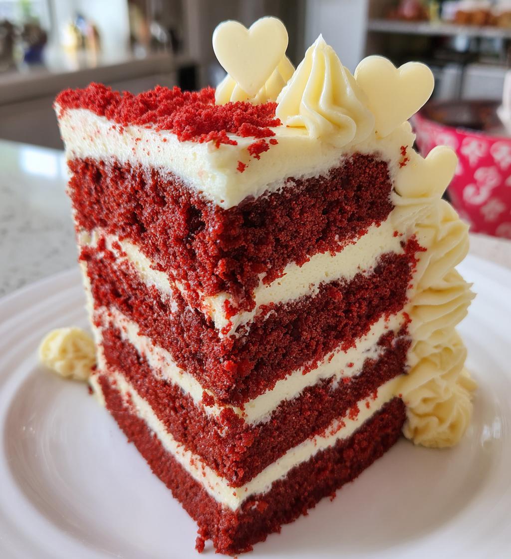 fake valentines cake