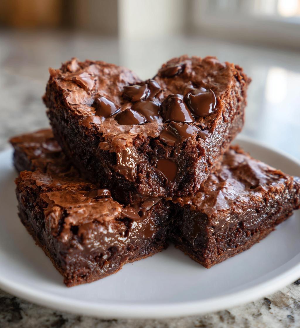 heart brownies valentines day