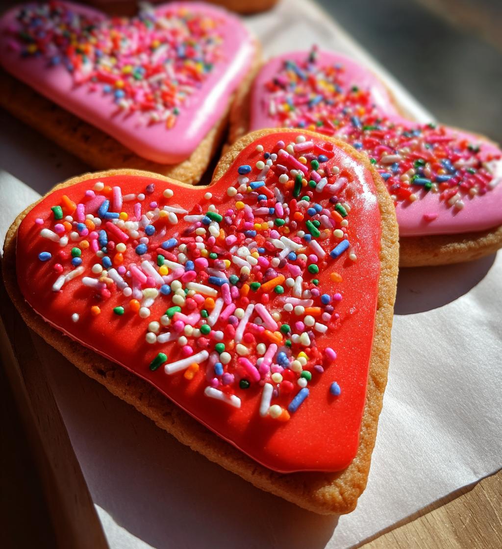heart snacks valentines day