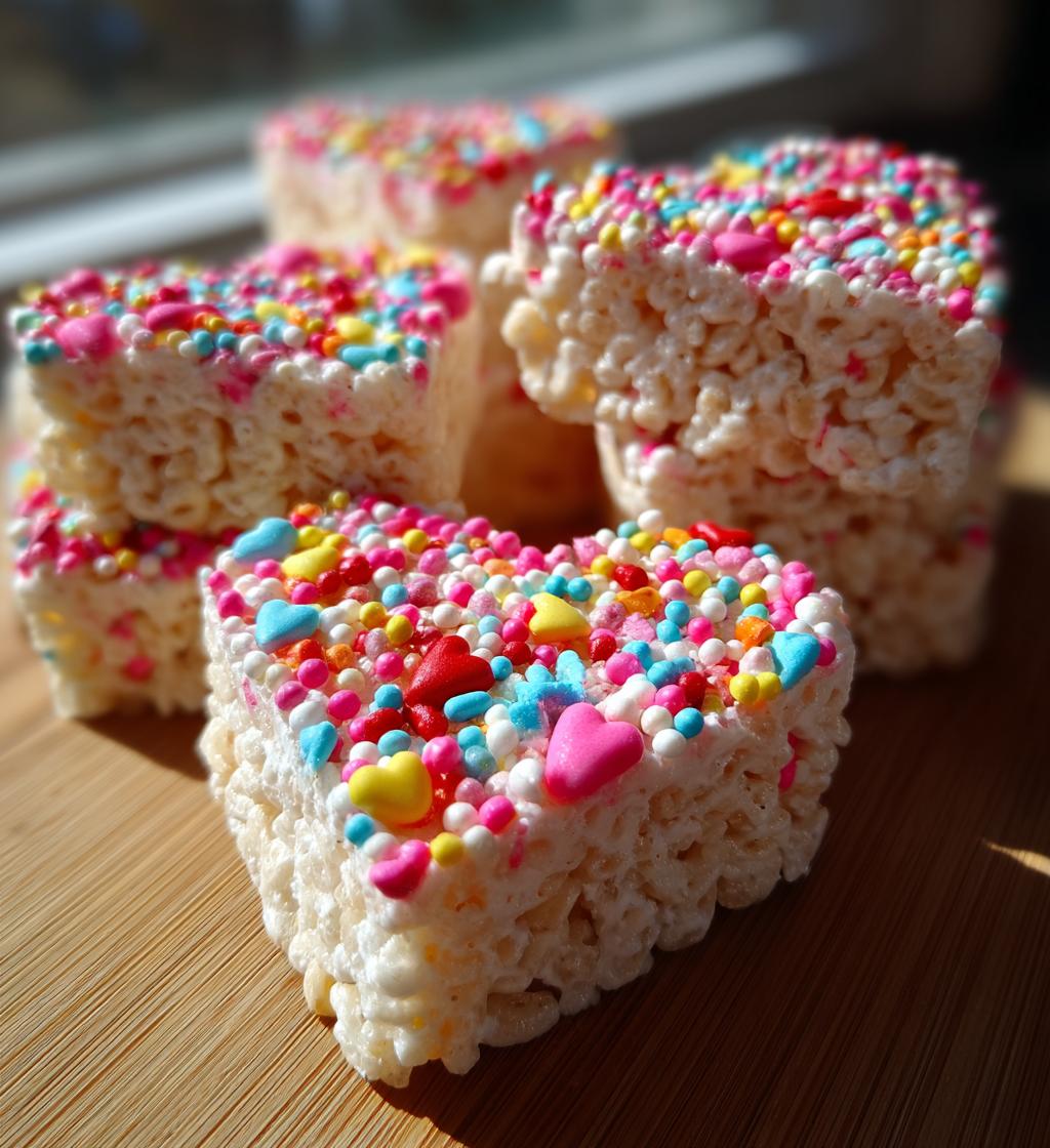 homemade rice krispies treats valentines day