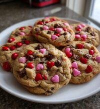 m&m cookies valentines