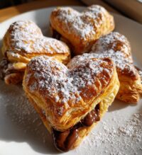 nutella puff pastry valentines
