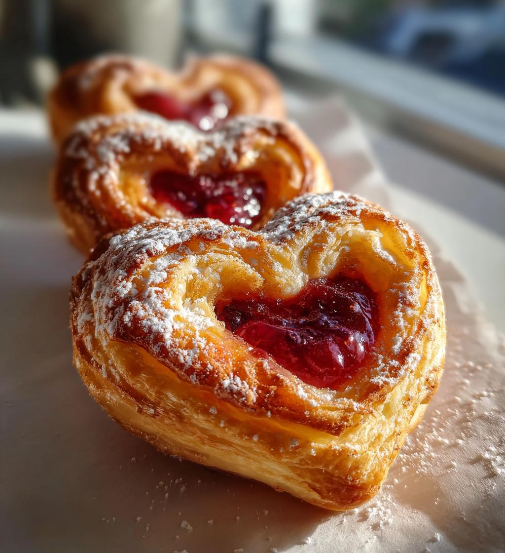 puff pastry valentines