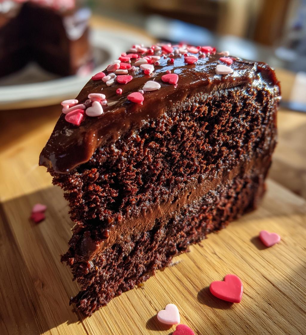 rectangle valentines cake