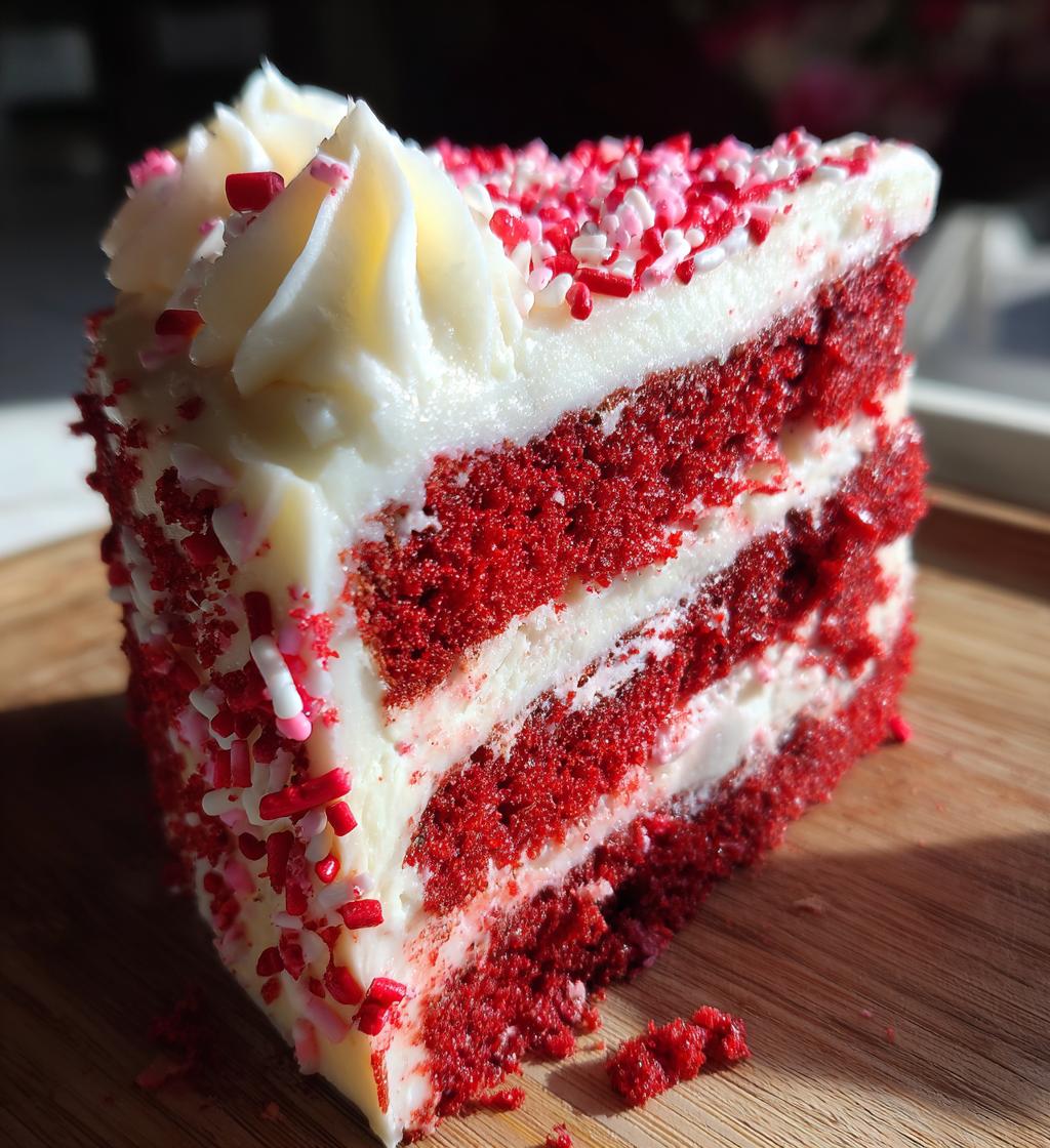 red and white valentines cake