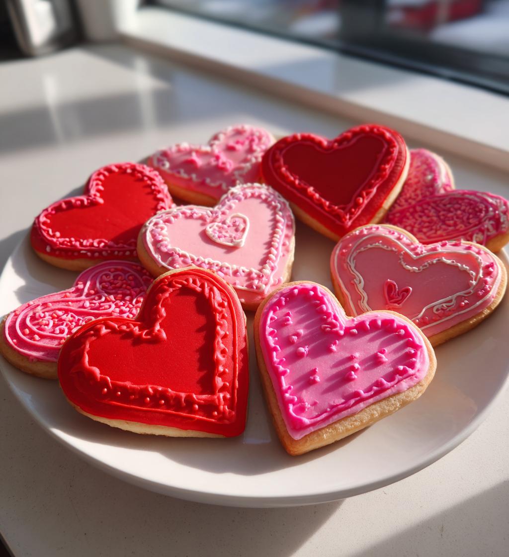 royal icing cookies designs valentines day