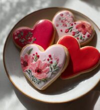 royal icing cookies valentines