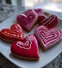 royal icing cookies valentines day