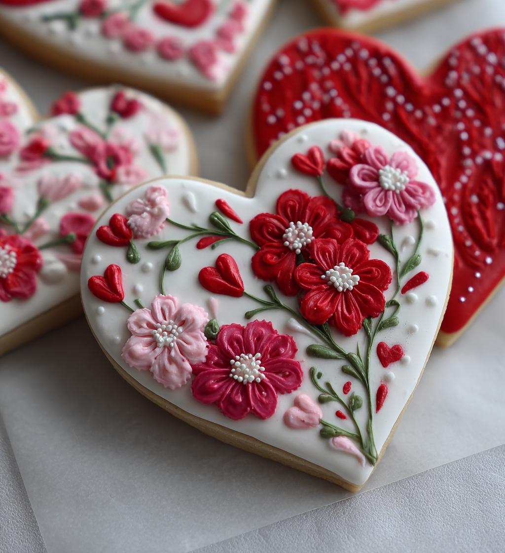 royal icing transfers valentines day