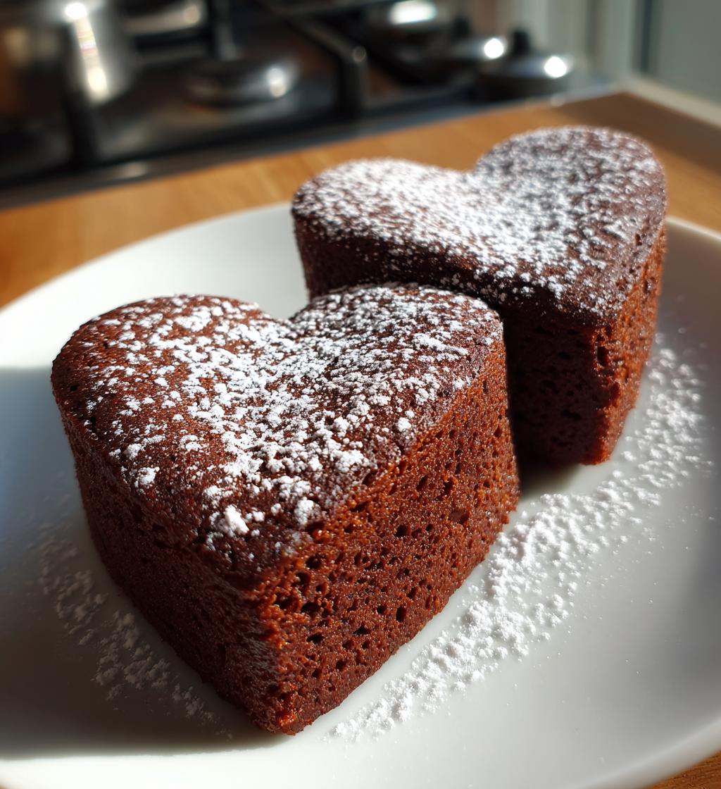 small heart cakes valentines day