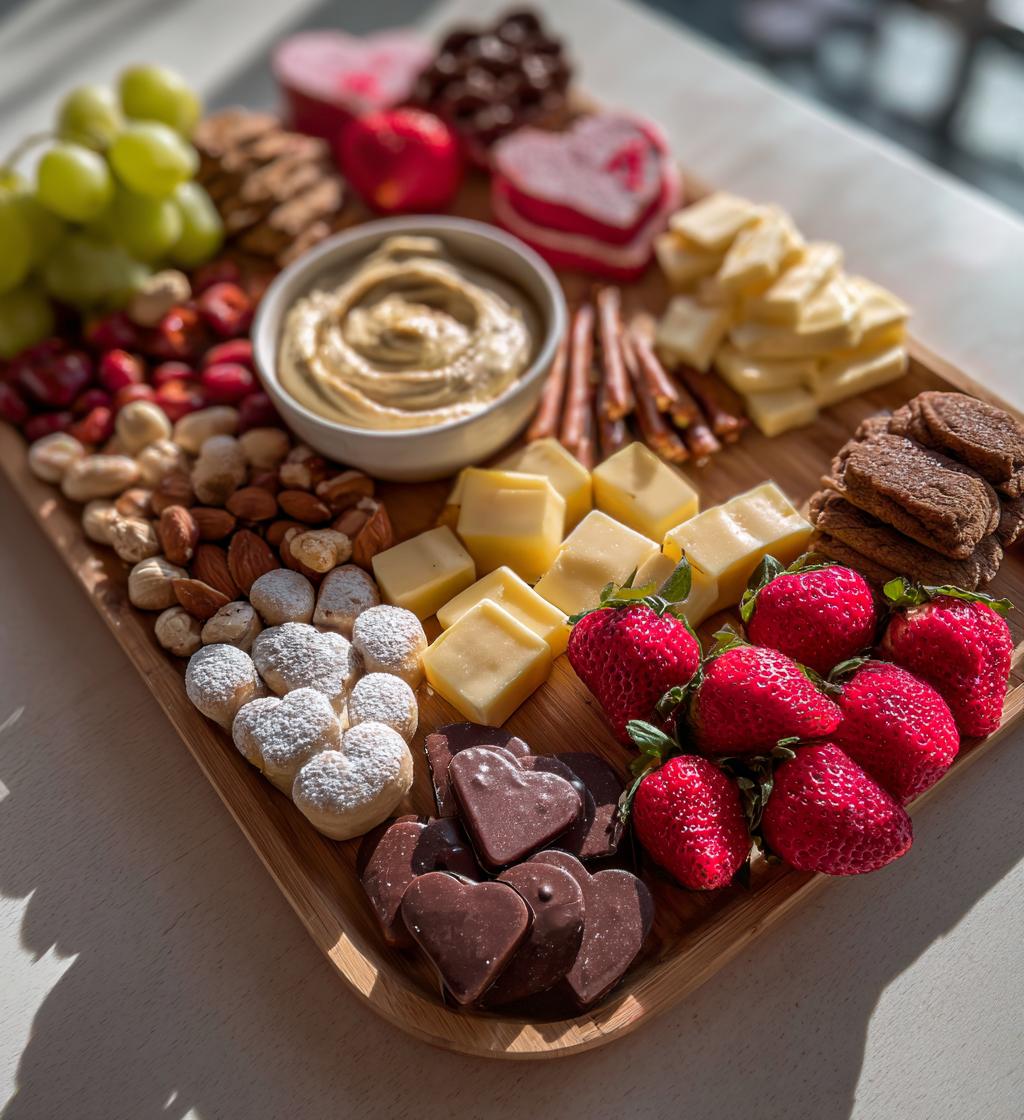 snack board valentines day