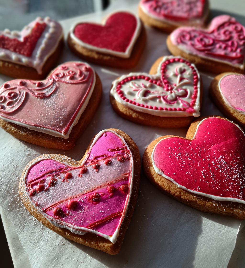 sourdough valentines cookies