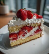 strawberry valentines cake