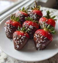 valentine dipped strawberries