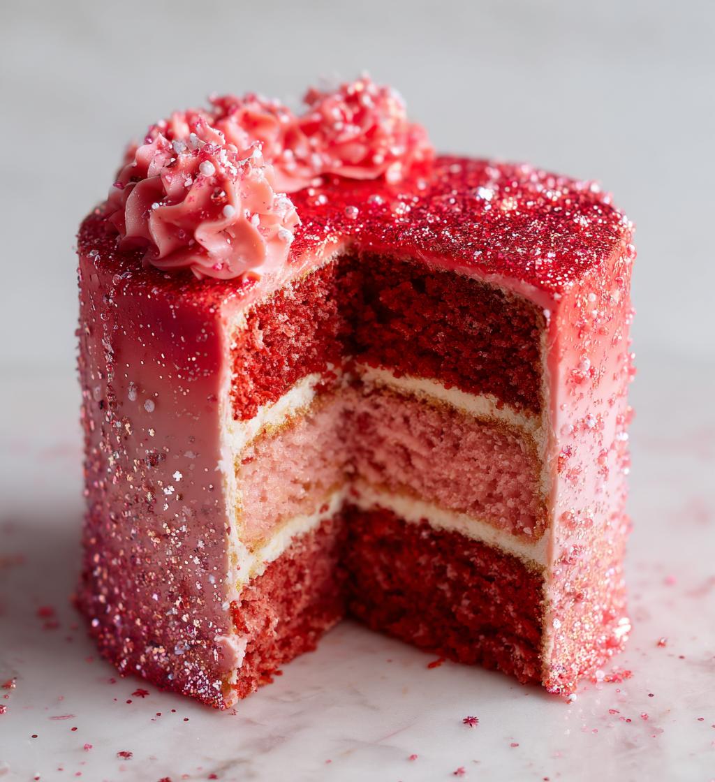 valentine fondant cake