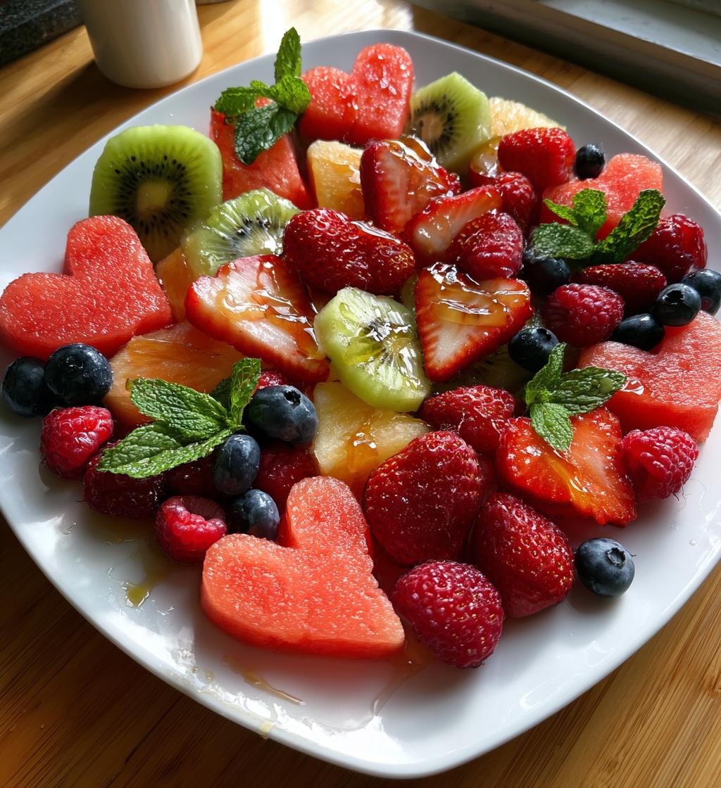 valentine fruit tray ideas