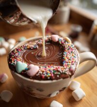 valentine hot chocolate bomb