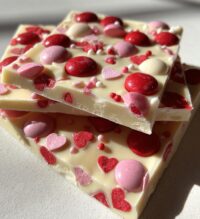 valentine m&m bark