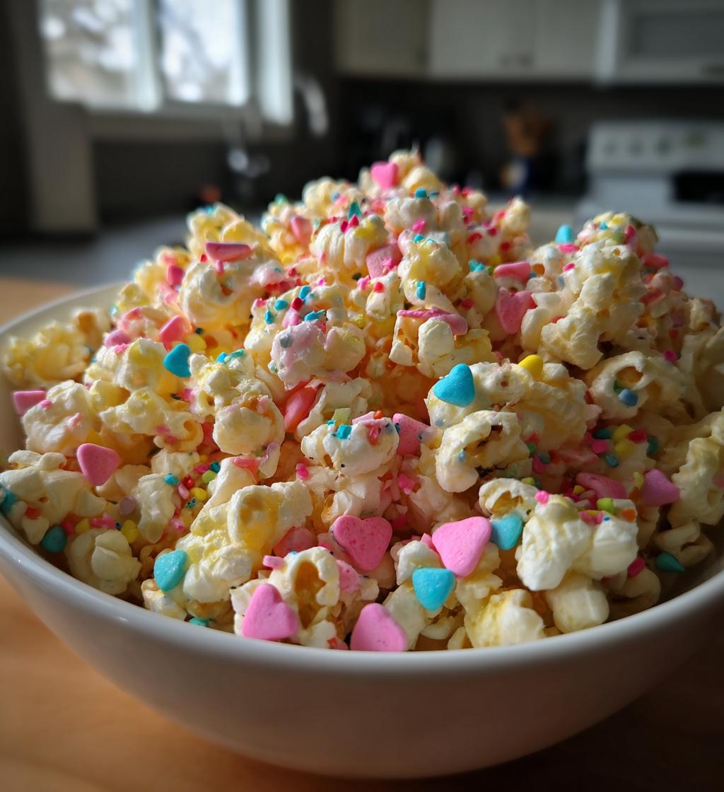 valentine popcorn treats