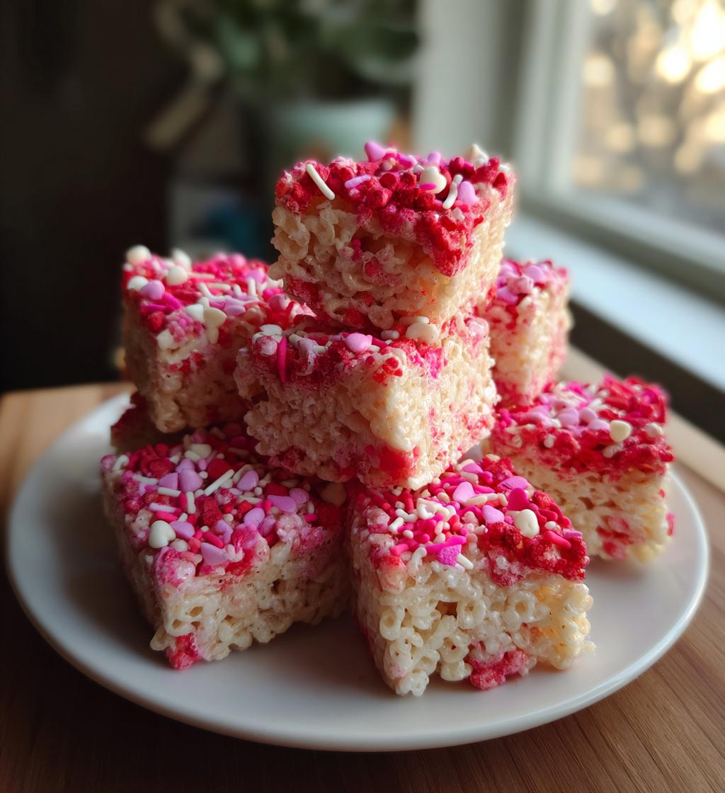 valentine rice krispie treats