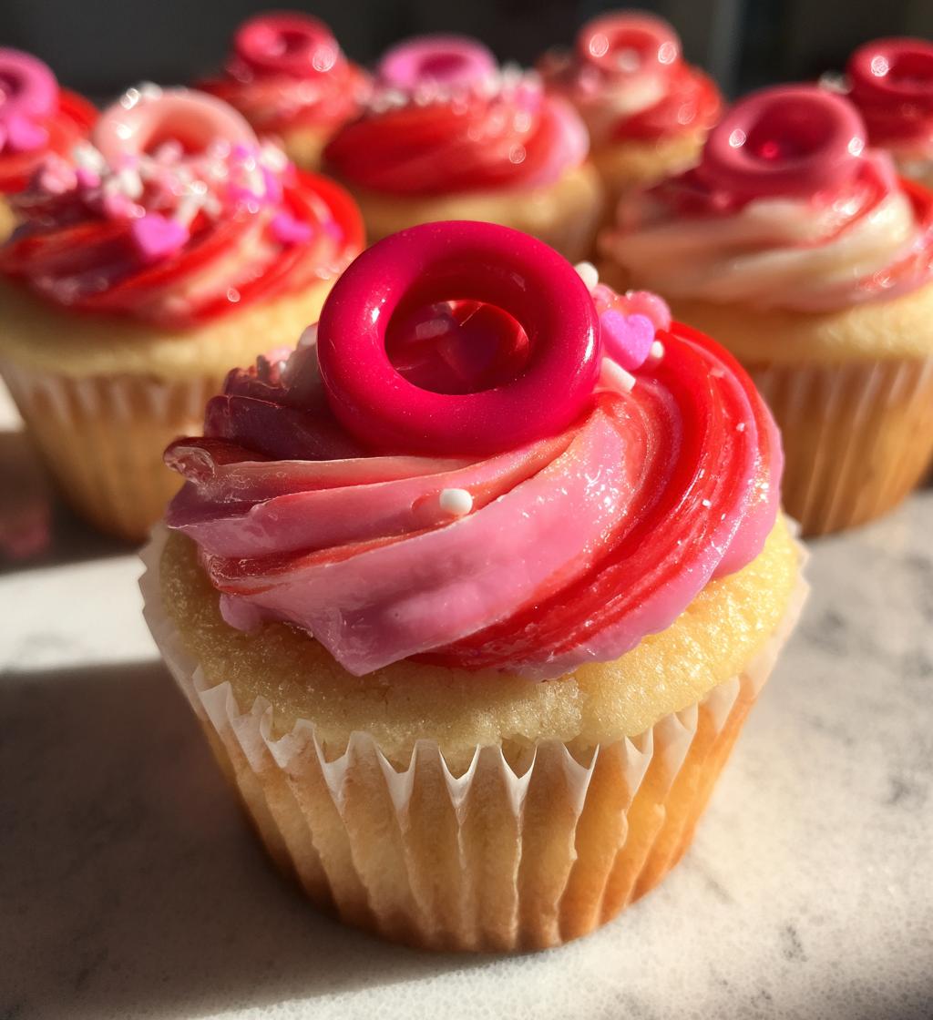 valentine ring cupcakes