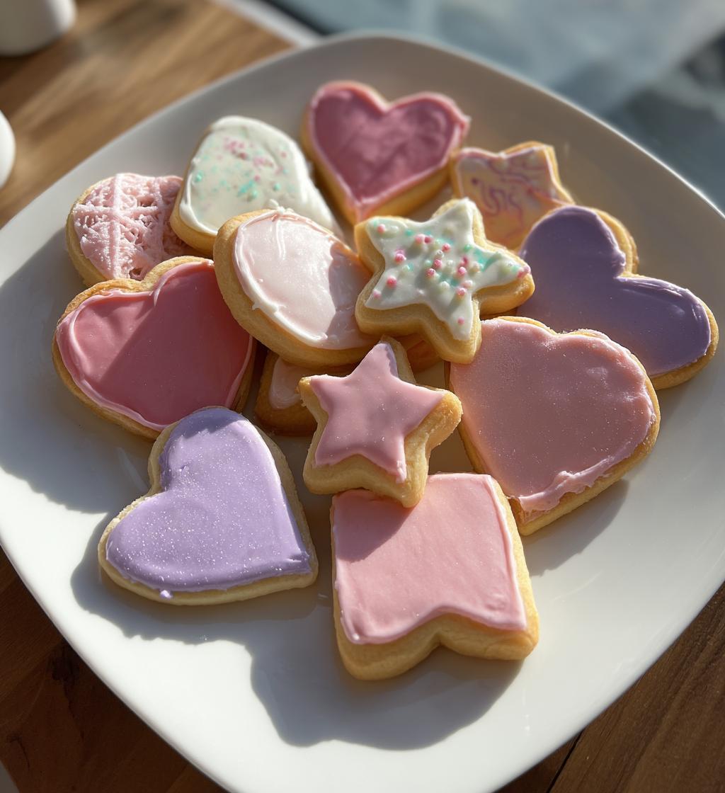 valentine sugar cut-out cookies