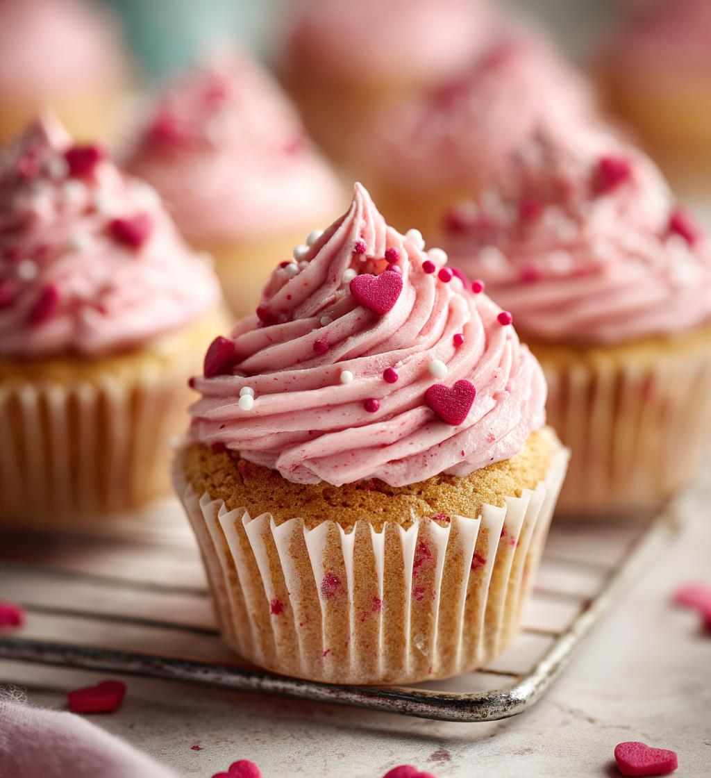 valentine themed cupcakes