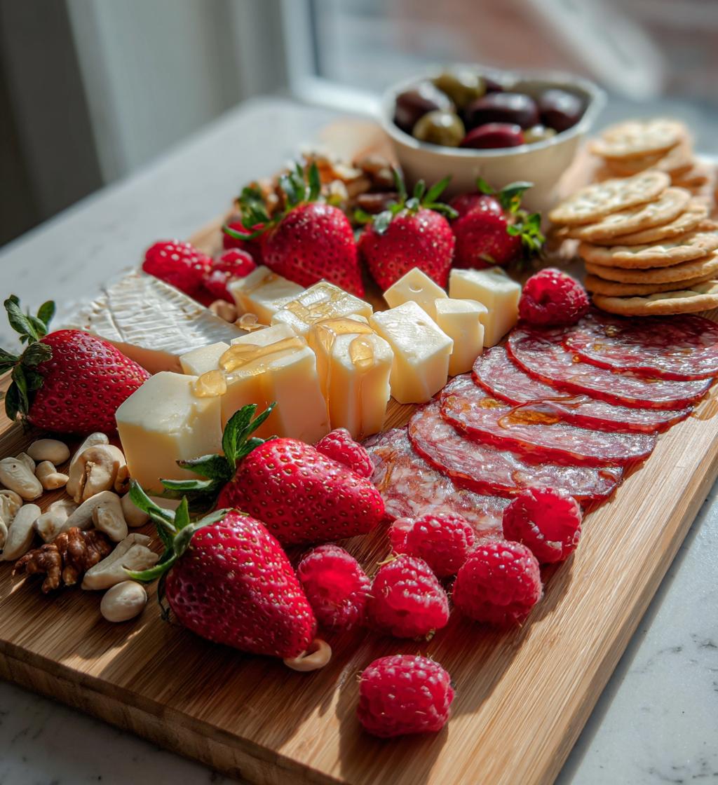 valentines brunch charcuterie board