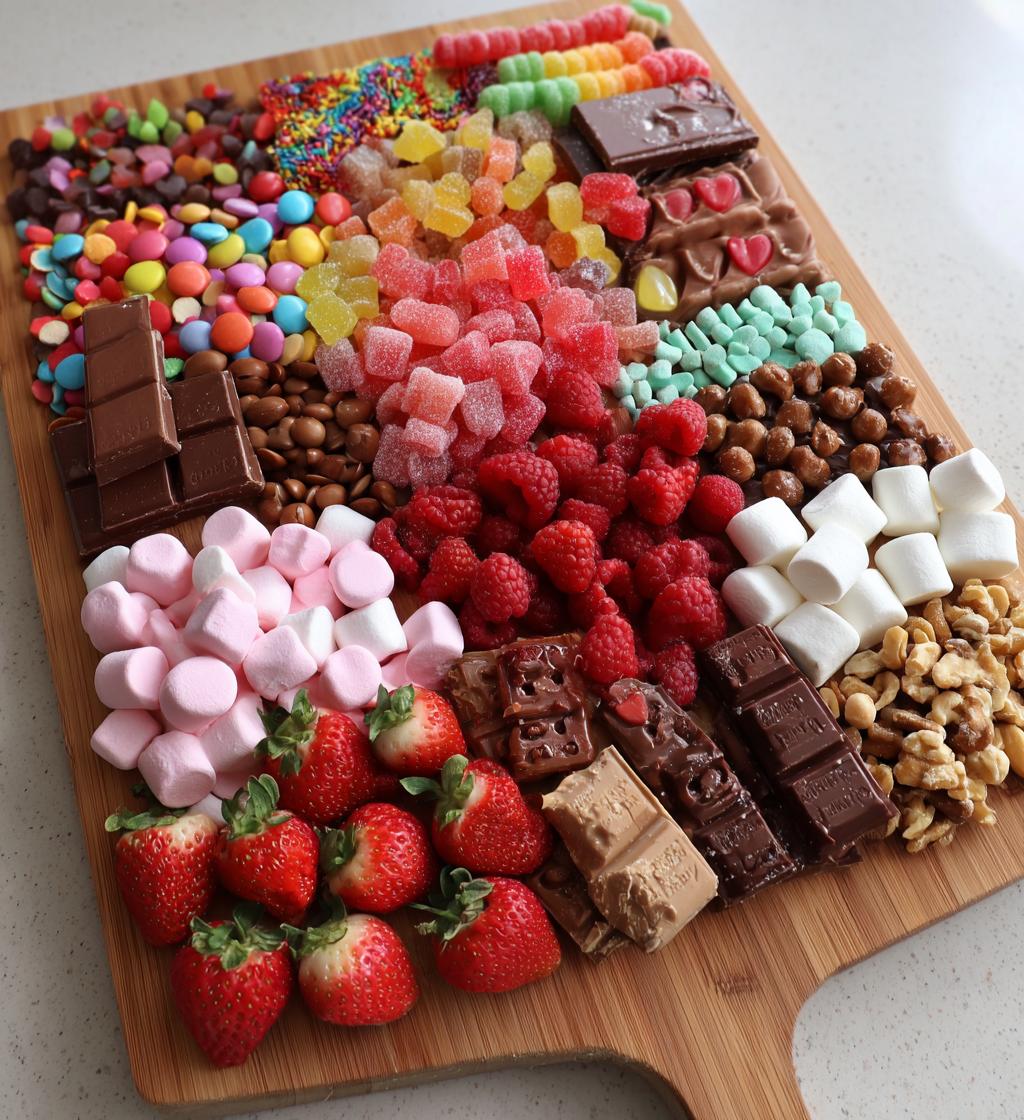 valentines candy board for him