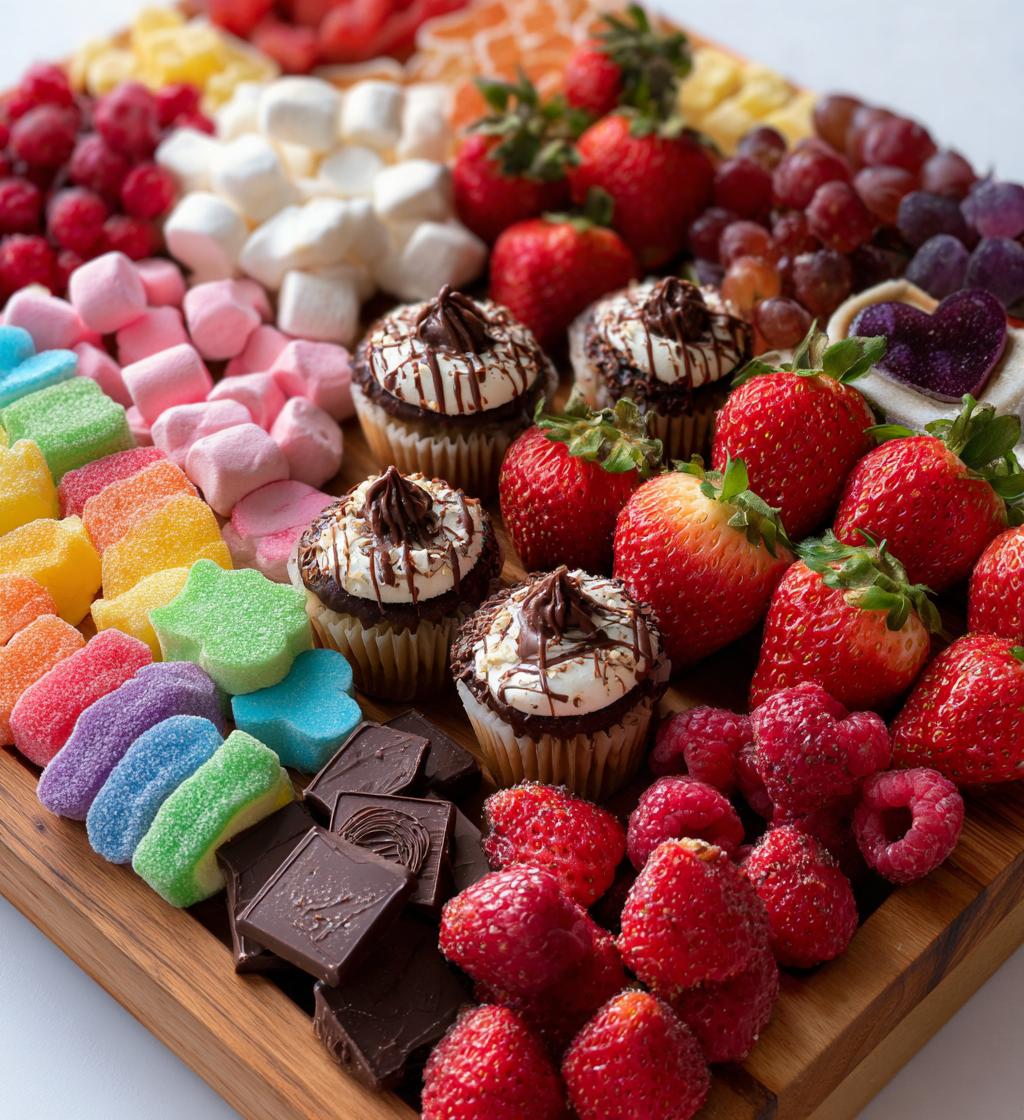 valentines charcuterie board sweets