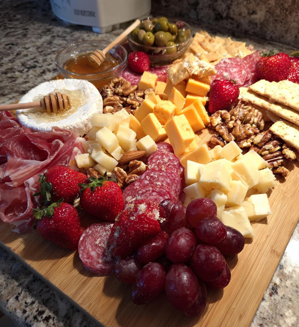 valentines cheese board