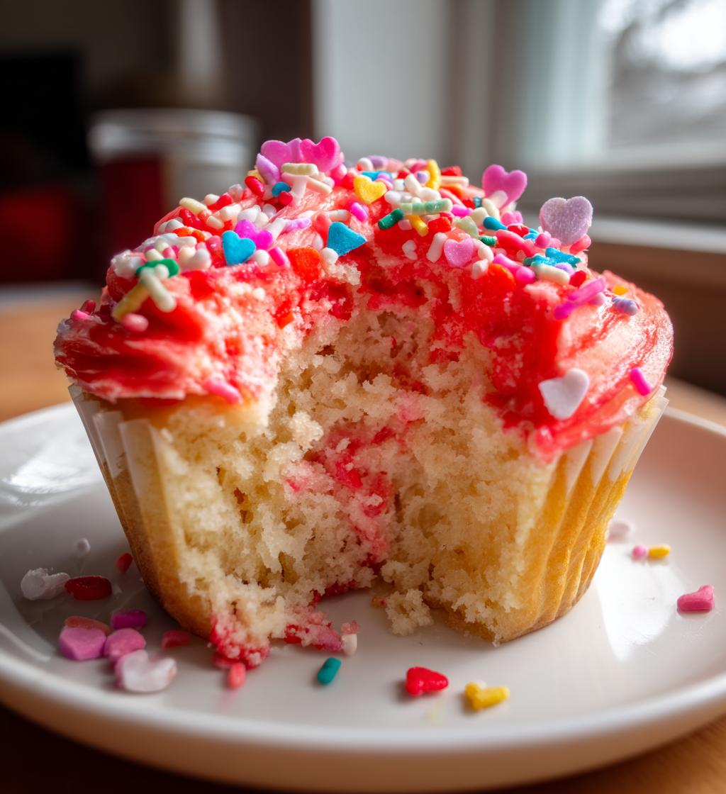 valentines cupcake