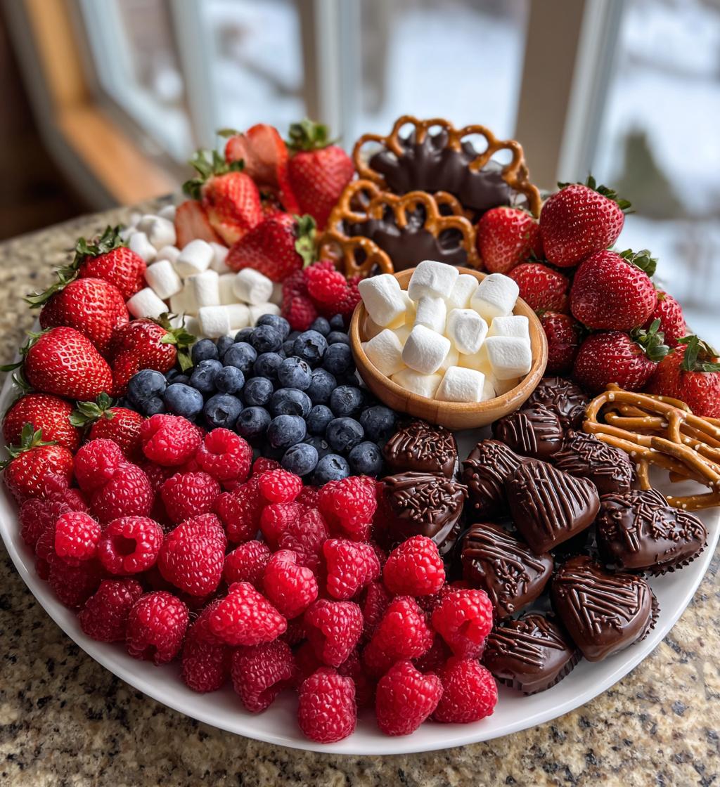 valentines day charcuterie board dessert