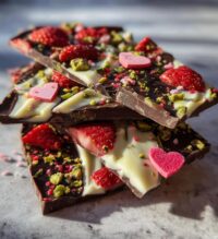 valentines day chocolate bark