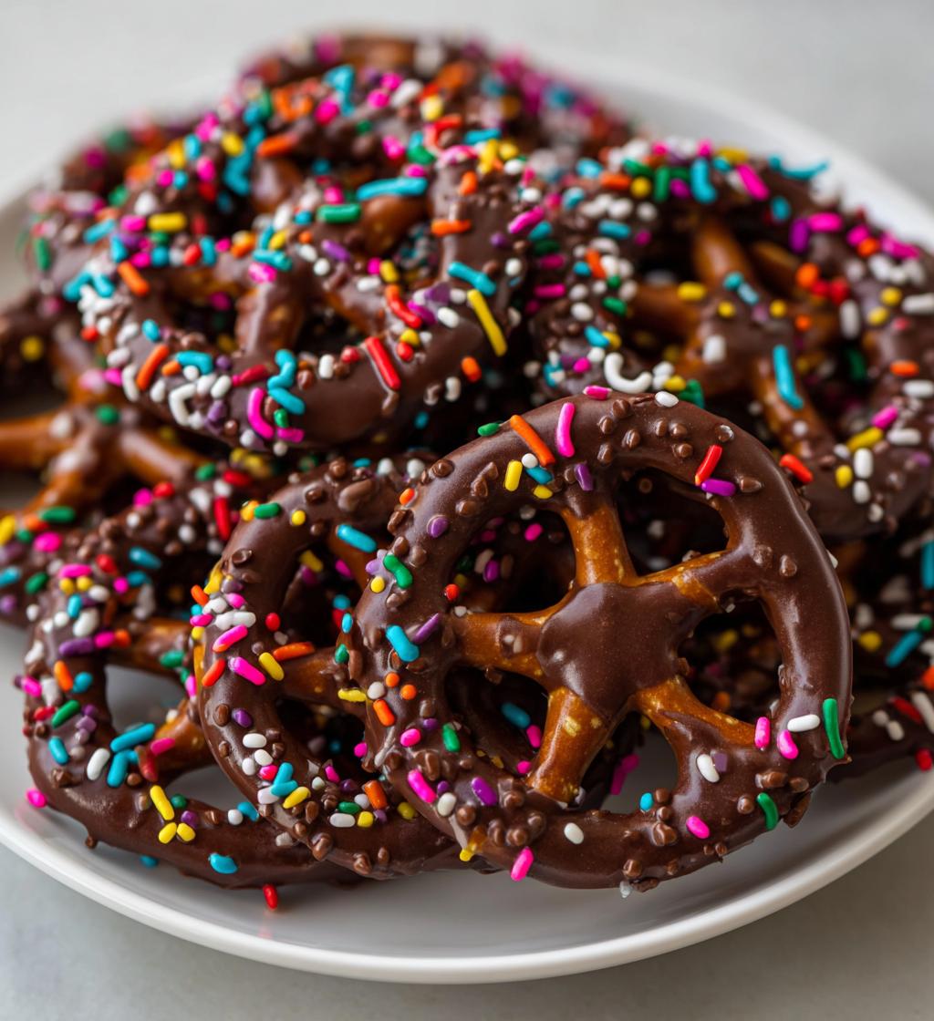 valentines day chocolate pretzels