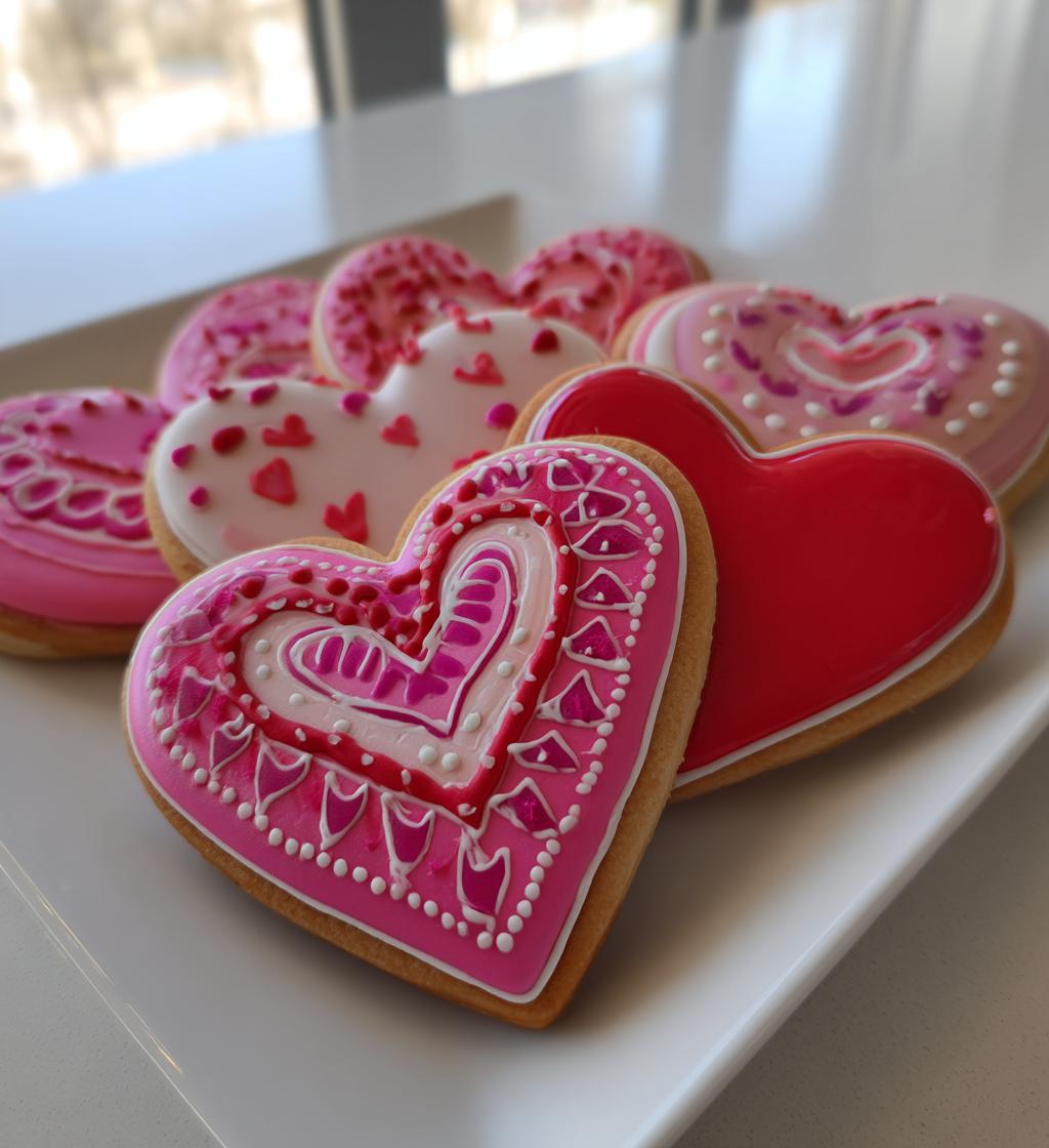 valentines day cookies decorated