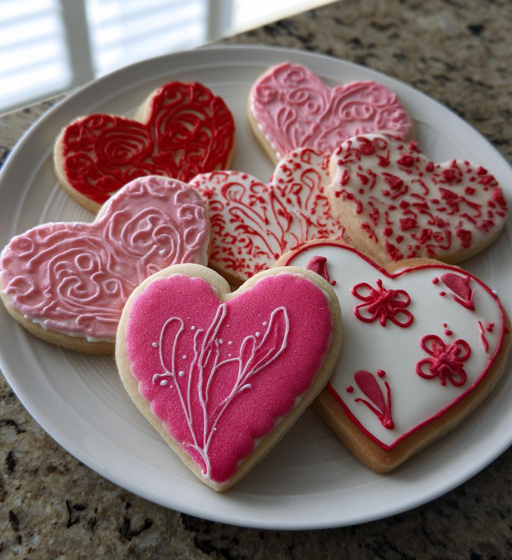 valentines day cookies royal icing
